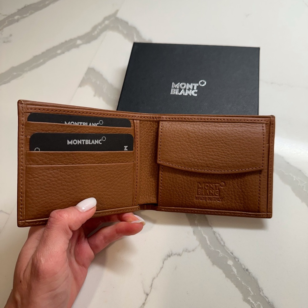 Mont Blanc Leather Wallet New
